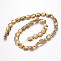 Elettrolitico non magnetici ematite sintetico perle ovali fili&nbsp;G-F230-10A