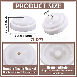 Mini portabandiera in plastica&nbsp;DIY-WH0899-749A