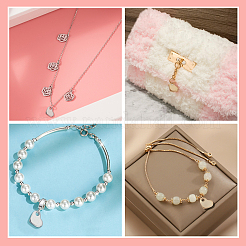 100 шт. 2-х цветные подвески из нержавеющей стали 304&nbsp;STAS-UN0032-96