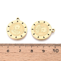 Религиозные подвески-медали Падер Пио из нержавеющей стали 304&nbsp;STAS-T073-03G