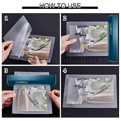 Прямоугольные пластиковые листы для ламинирования&nbsp;AJEW-WH0348-843C