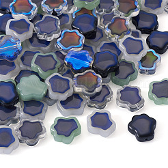 50шт 5 цвета стеклянные бусины&nbsp;GLAA-SP0001-58