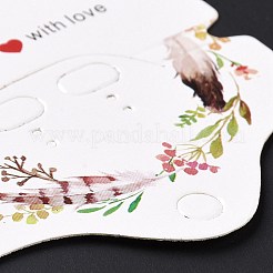 Бумажные ювелирные украшения серьги дисплей карты&nbsp;LS-DIY-B061-03C