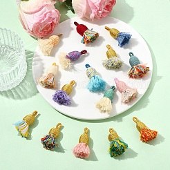 16 шт. 16-х цветные хлопковые подвески-кисточки&nbsp;FIND-YW0010-28