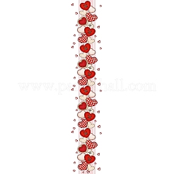Mantel de lino con estampado de corazones&nbsp;AJEW-WH20006-230