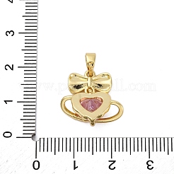 Латунные микро проложить кубического циркония подвески&nbsp;KK-V009-23G