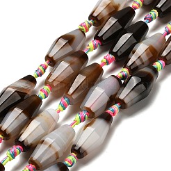 Натуральные полосатые агатовые бусы&nbsp;G-F807-C01-01