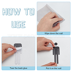 Акриловые наклейки для унитаза&nbsp;DIY-WH0569-66A-02