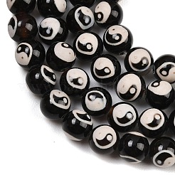 Stile tibetano perline dzi fili&nbsp;G-G328-A10-8mm