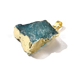 Подвески из необработанного натурального окрашенного кварца&nbsp;G-G895-05LG-M