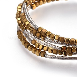 Braccialetti per avvolgimenti sintetici non magnetici per placche di ematite per elettrodo&nbsp;BJEW-JB04119