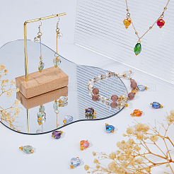 120шт 12 цвета подвески из гальванического стекла&nbsp;PALLOY-FH00171