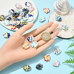 10шт фарфоровые бусины ручной работы&nbsp;PORC-YW0001-24A