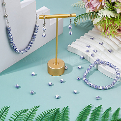 240 шт. фарфоровые керамические бусины ручной работы с цветочным принтом&nbsp;PORC-DC0001-13