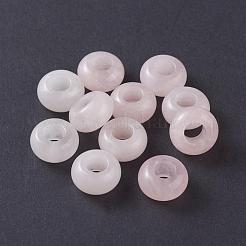 Naturel a augmenté de perles européennes de quartz&nbsp;G-G740-14x8mm-08