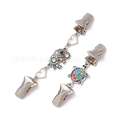 2 шт. зажимы для кардигана из сплава и железа&nbsp;JEWB-BR00182