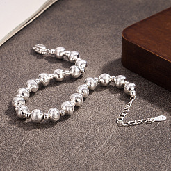 Runde Armbänder aus Messingperlen für Damen&nbsp;WG861DA-01