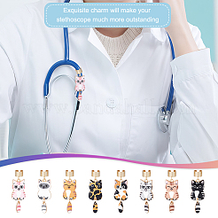 8 шт. подвеска-стетоскоп из эмалевого сплава&nbsp;HJEW-OC00201