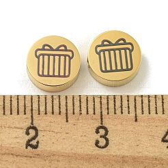 Хеллоуин бусины из нержавеющей стали 304&nbsp;STAS-U017-01G-P