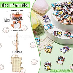 40шт 8 цвета подвески из цинкового сплава&nbsp;FIND-CJ0001-73