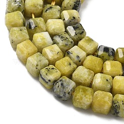 Бусы из натуральной желтой бирюзы (яшмы)&nbsp;G-F797-A23-01