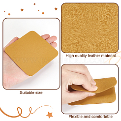 8 шт. двухцветные коврики из искусственной кожи под чашки AJEW-GA0007-74