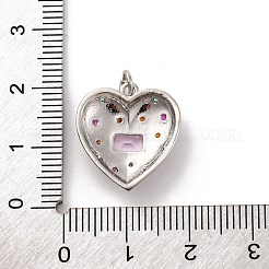 Латунные микро проложить кубического циркония подвески&nbsp;KK-U033-18P-01