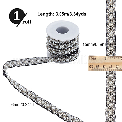 Polyester-Imitat mit Perlenbesatz aus ABS-Kunststoff&nbsp;OCOR-CA0001-25
