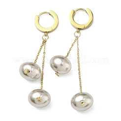 Серьги-кольца из нержавеющей стали 304 с ионным покрытием (IP)&nbsp;EJEW-D350-01G