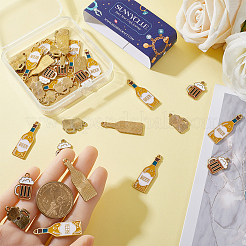 40шт 2 стиля подвески из сплава с эмалью&nbsp;ENAM-SC0004-20