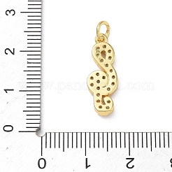 Latón micro pavimenta claro colgantes de circonio cúbico&nbsp;KK-D289-54C-G