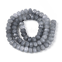 Colliers de perles en verre craquelé imitation jade&nbsp;GLAA-N068-01A-A01