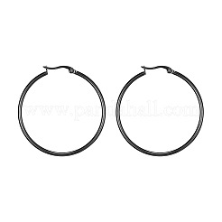 Pendientes de aro grandes de acero inoxidable 304&nbsp;EJEW-F105-06B