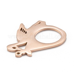 Pendentifs en acier inoxydable 304 avec placage ionique (IP)&nbsp;LS-STAS-P280-18RG