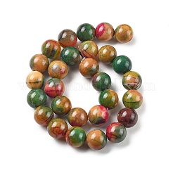 Naturali multicolore agata fili di perline&nbsp;G-A261-B04-14mm