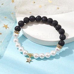 Браслеты с подвесками из нержавеющей стали star 304&nbsp;BJEW-JB10310-02