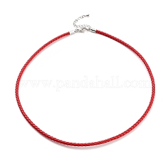 Realizzazione di braccialetti rotondi intrecciati in finta pelle&nbsp;BJEW-H610-01P