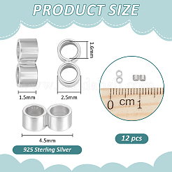 925 Abstandshalter aus Sterlingsilber&nbsp;STER-BC0004-24A-P