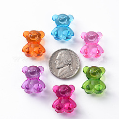 Прозрачные акриловые бусины X-MACR-S373-54B