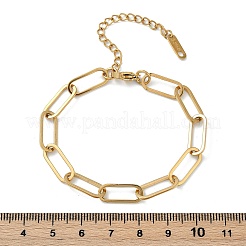 Einfache 304 Edelstahl Büroklammer Ketten Armbänder für Sommer Strand&nbsp;PM6439-9