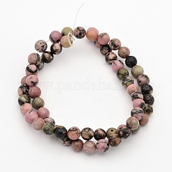 Rotonde Rhodonite naturale fili di perline&nbsp;X-G-M136-6mm