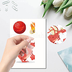 8 Blatt 8 Arten PVC wasserdichte Wandaufkleber&nbsp;DIY-WH0345-062