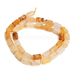 Natürlicher gelber hämatoider Quarz/goldene Heilerquarz-Perlenstränge&nbsp;GG-CBA5B6F-E03-01