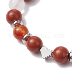 Bracelets de perles tressées en pierres précieuses pour femmes et filles&nbsp;BJEW-JB11141-01
