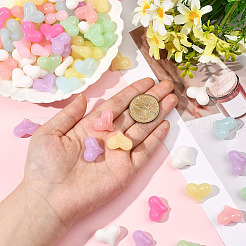 100 шт. Непрозрачные акриловые бусины&nbsp;OACR-SP0001-96