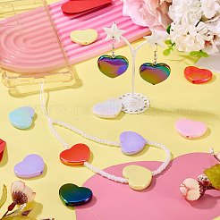 10шт УФ-покрытие непрозрачные акриловые бусины&nbsp;OACR-TA0001-11