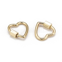 Ciondoli con moschettone a vite in ottone&nbsp;X-KK-T047-04G