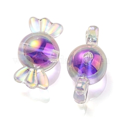 УФ-покрытие радужными переливающимися акриловыми бусинами&nbsp;PACR-E001-01D