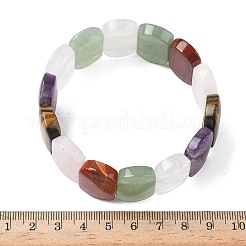 Stretch-Armbänder aus Natursteinperlen mit gemischten Steinen für Frauen und Männer&nbsp;BJEW-I323-02J