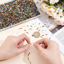 6000 perles de verre en forme de clairon&nbsp;SEED-ME0001-28
